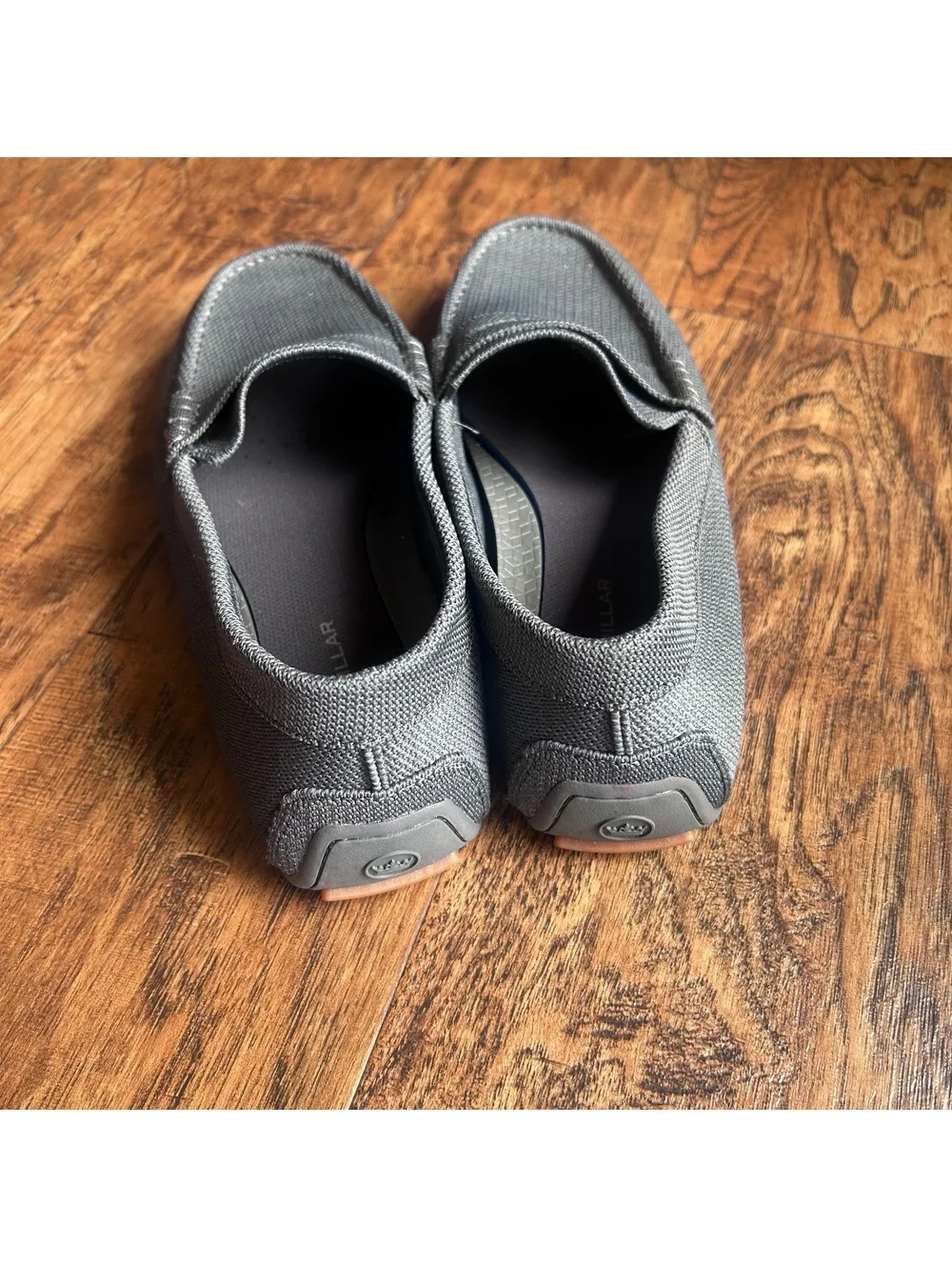 Men’s Peter Millar Cruise Knit Driver Loafers – Iron Gray – Size 10